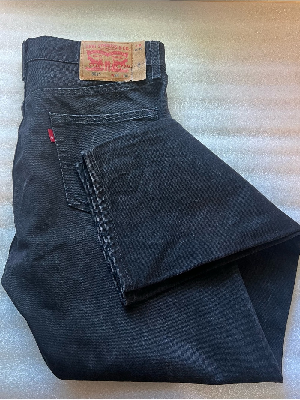 Levi's Men’s Black Denim 501 Jeans 34x30